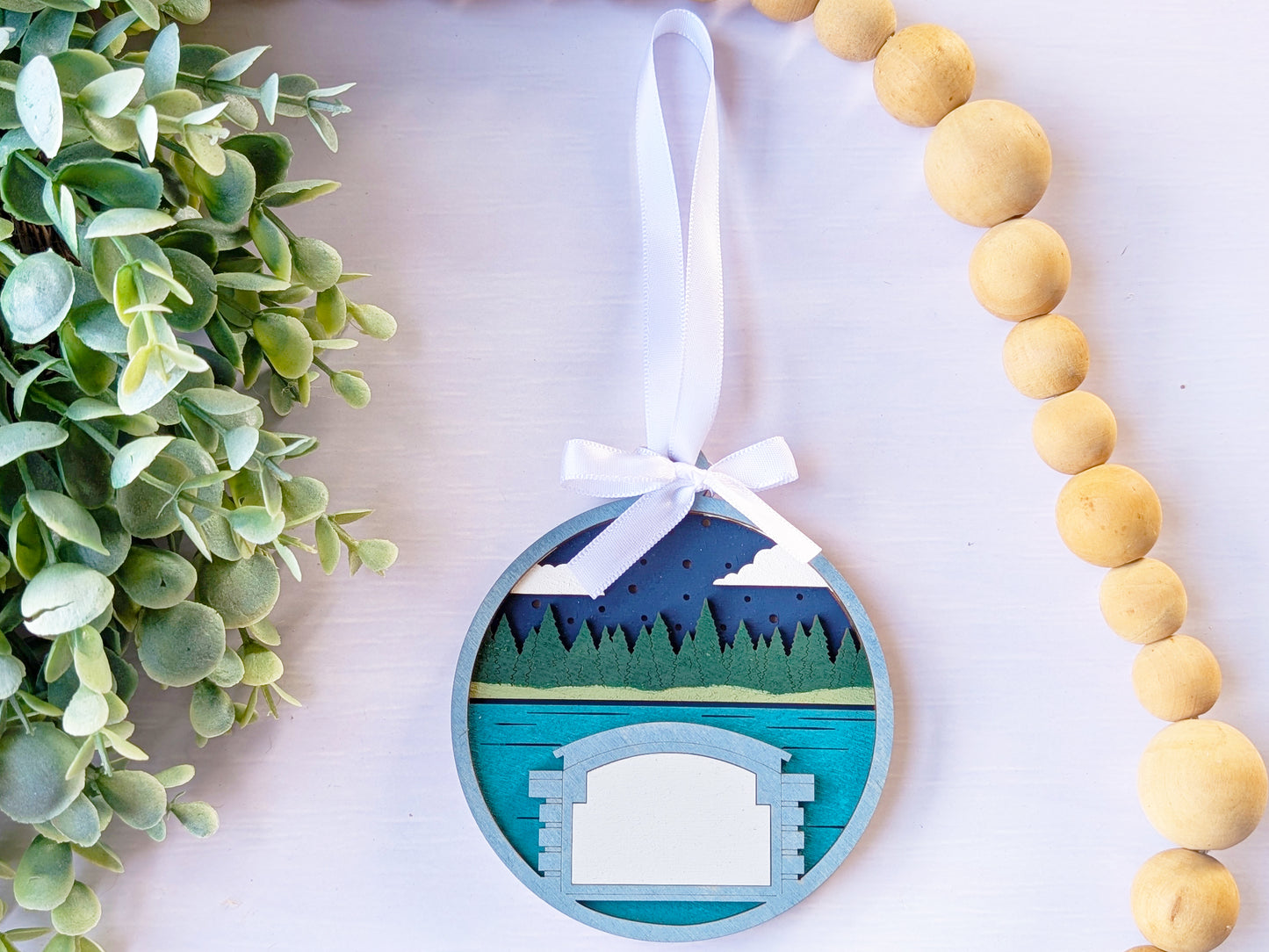 Welcome Nighttime Lake Ornament