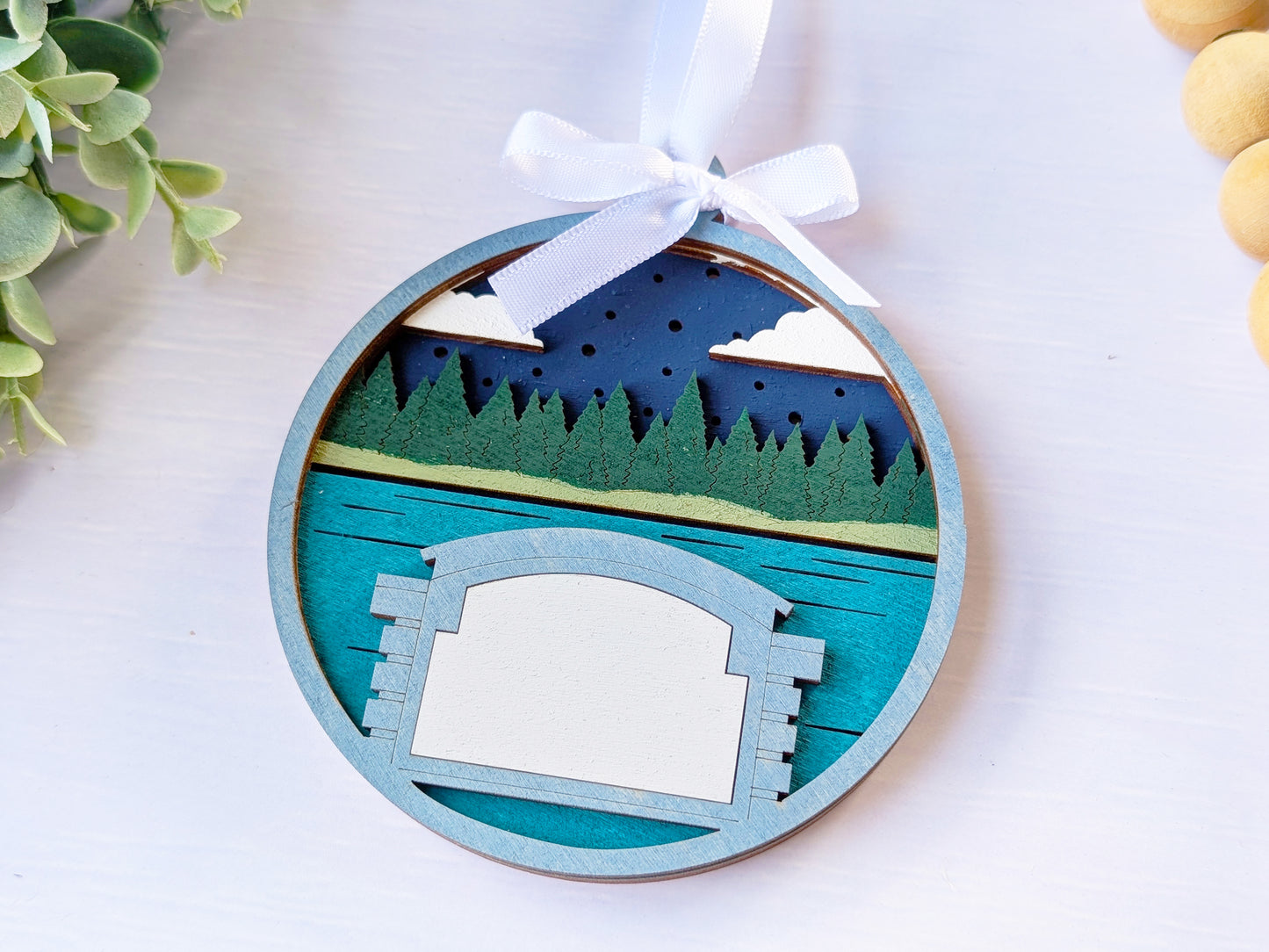 Welcome Nighttime Lake Ornament
