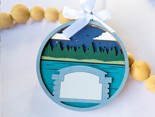 Welcome Nighttime Lake Ornament