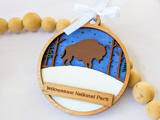 Welcome Bison Ornament