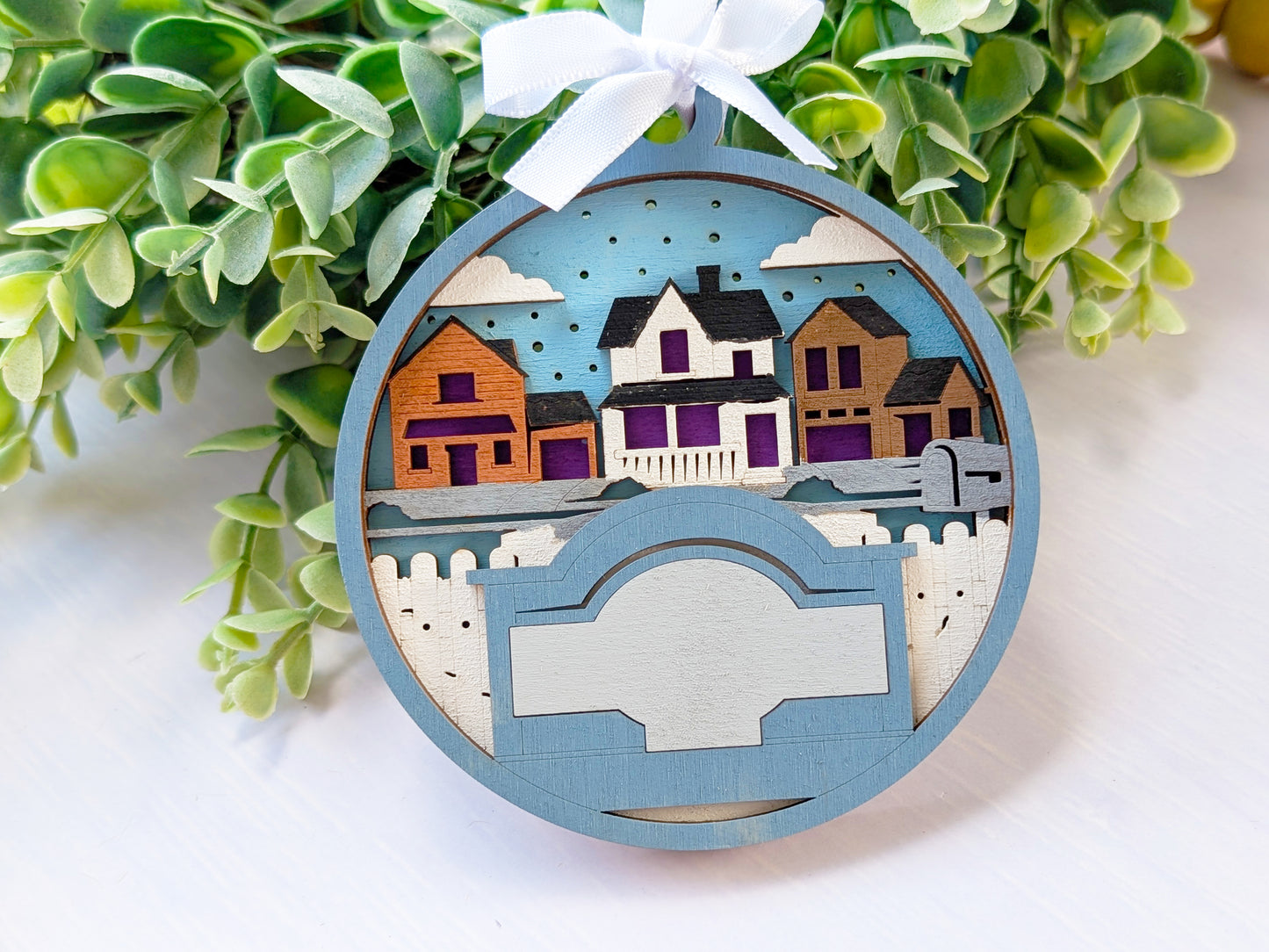 Welcome Town Scene Ornament