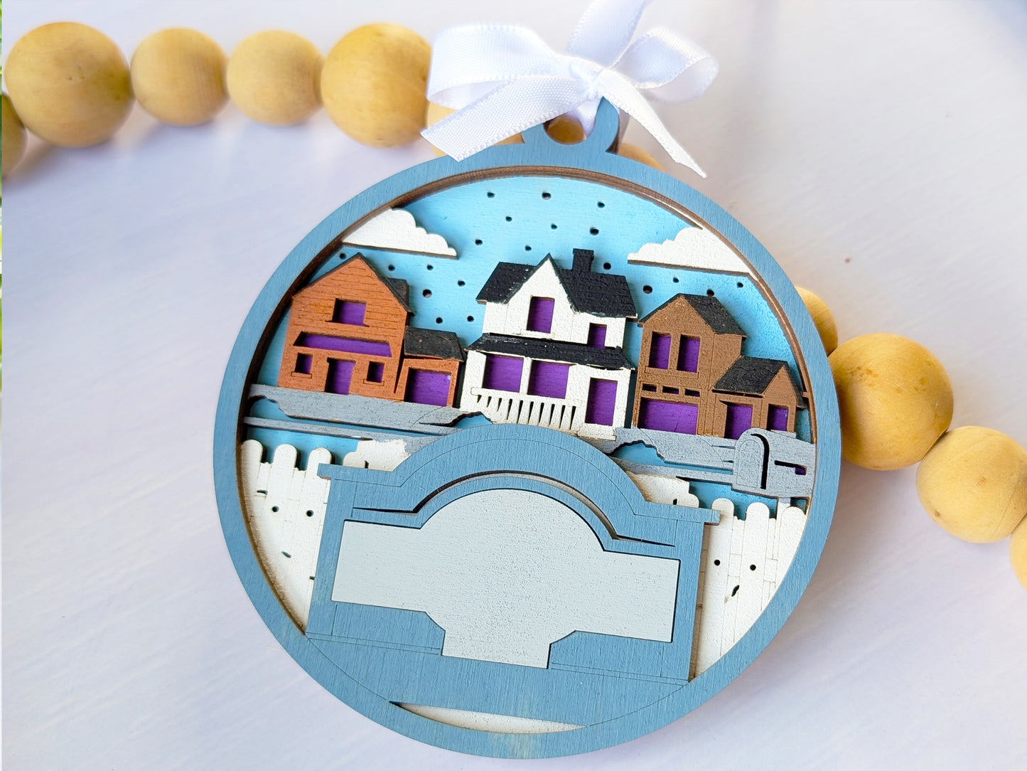 Welcome Town Scene Ornament