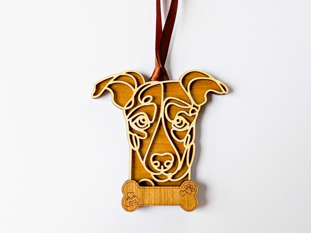 Whippet Dog Ornament