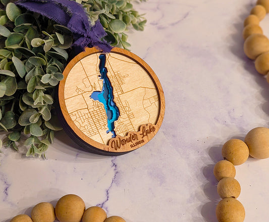 Wonder Lake Lake Depth Ornament