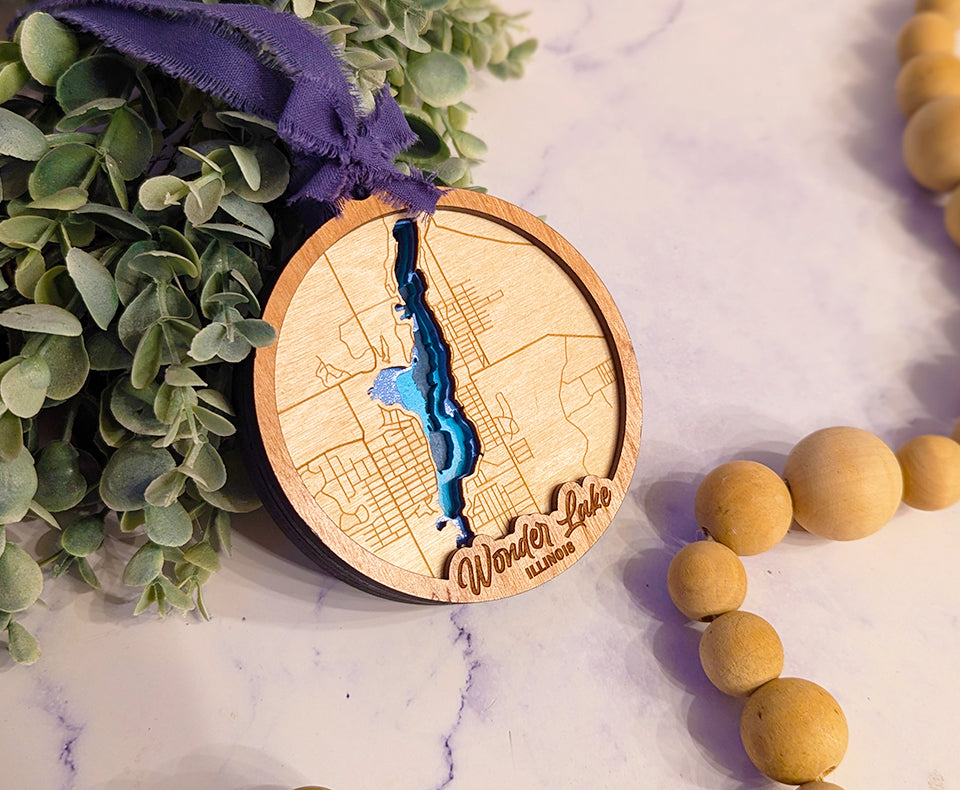 Wonder Lake Lake Depth Ornament