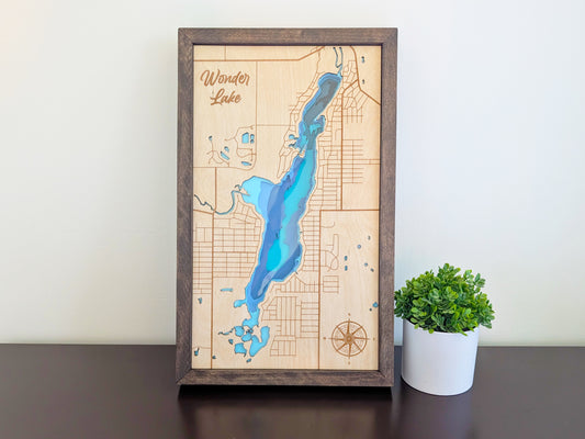 Wonder Lake Lake Depth Map