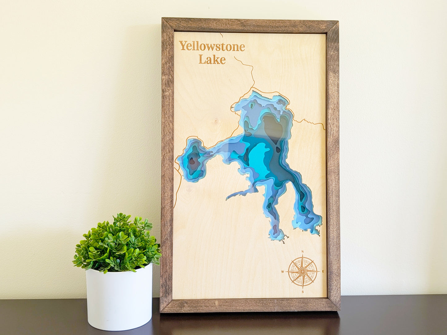 Yellowstone Lake Depth Map