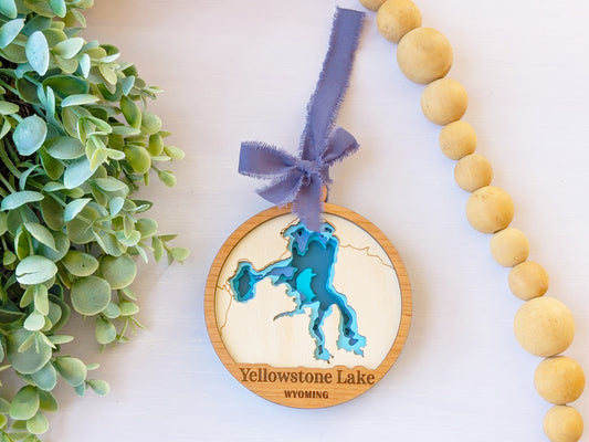 Yellowstone Lake Depth Ornament