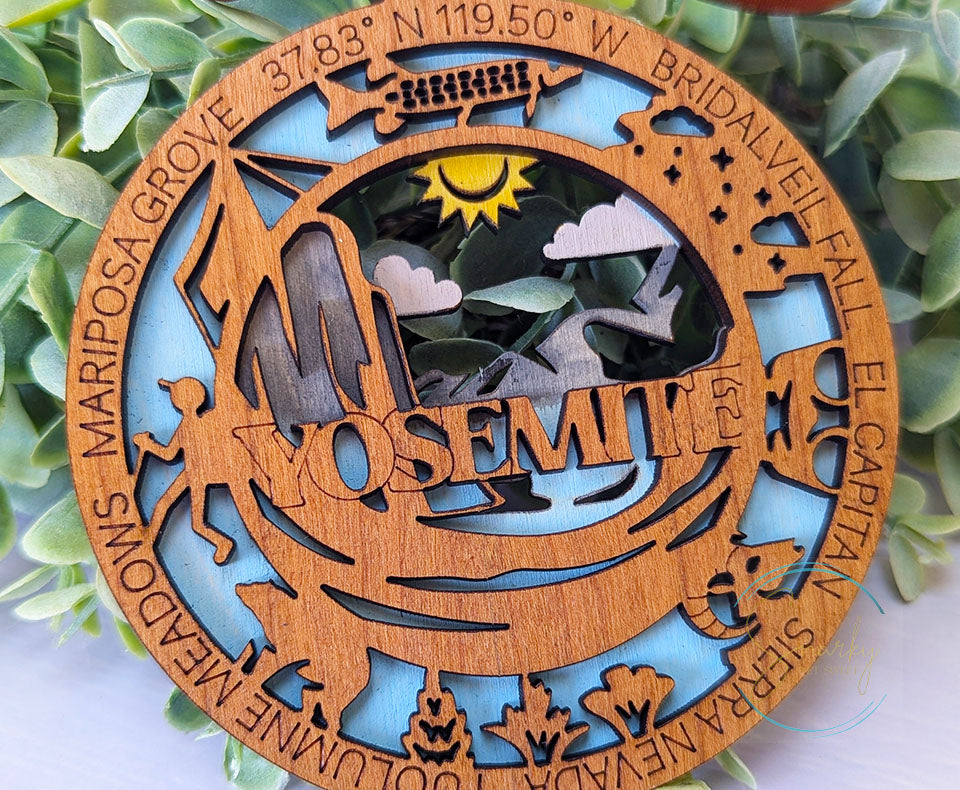 Yosemite national park ornament, Yosemite ornament, Yosemite souvenir, national park gifts, national park ornament, gift for hiker