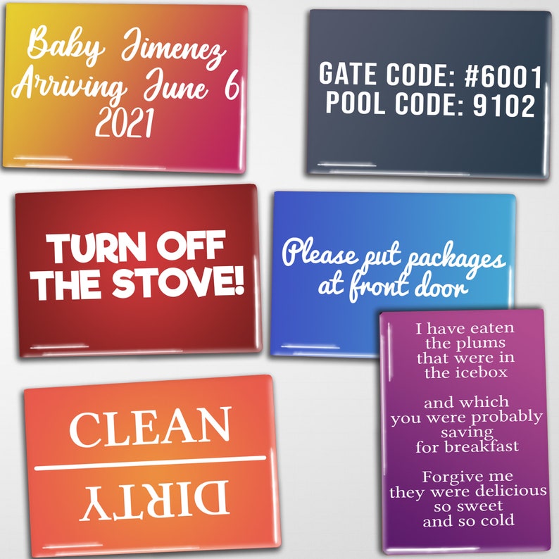Custom Phrase Magnet 2x3"
