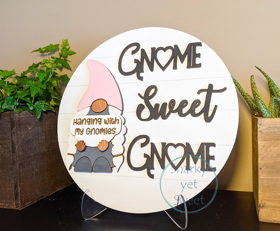 Interchangeable Gnome Sign
