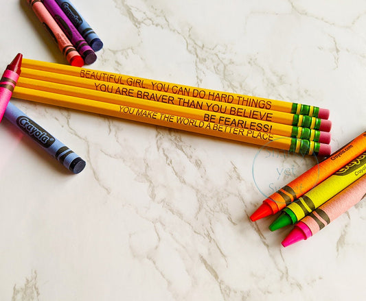 Personalized Engraved Ticonderoga Pencils - 1 dozen, engraved school pencils, engraved school supplies, teacher pencil, custom pencil