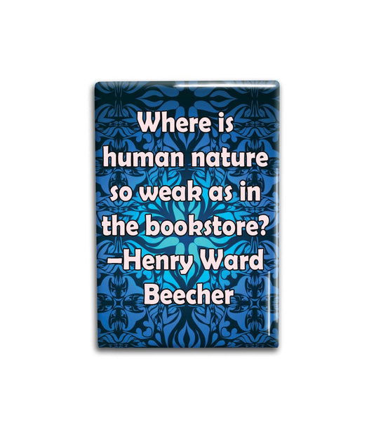 Book Lover Fridge Magnet- Bookworm Refrigerator Magnet 2x3 inches