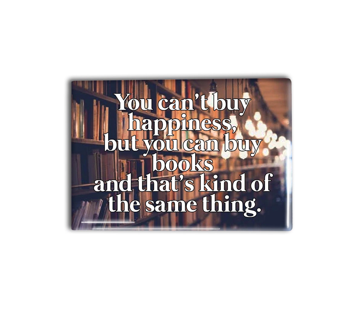 Book Lover Fridge Magnet- Bookworm Refrigerator Magnet 2x3 inches