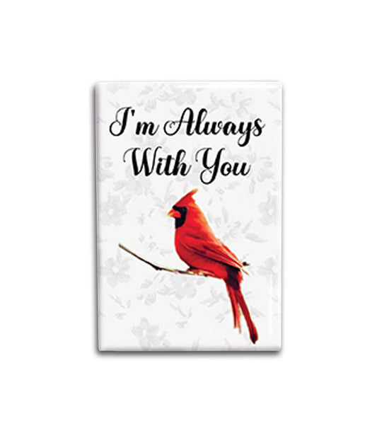 Cardinal memorial magnet, Inspirational Refrigerator Magnet 2x3 inches