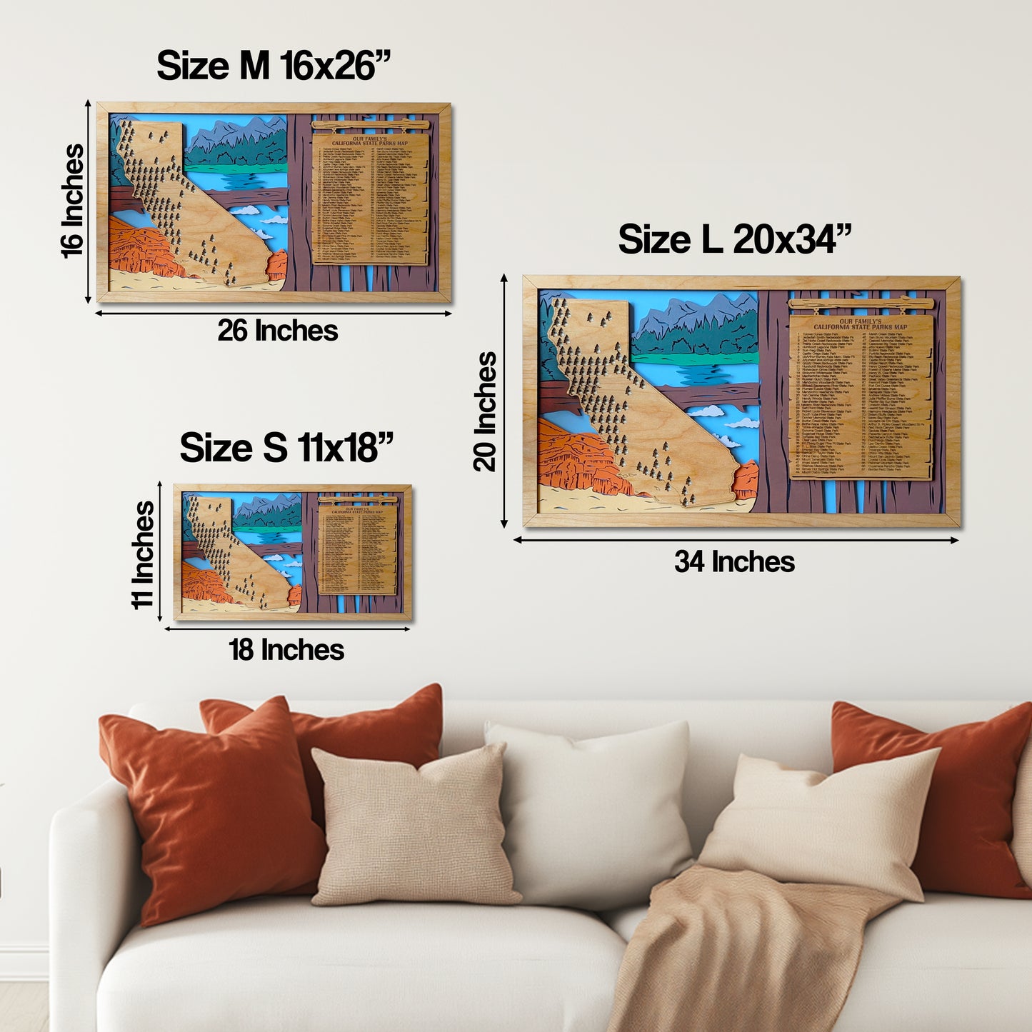 California State Park Map, State Parks Marker, US Travel Map, family road trip tracker, California state map poster, California map