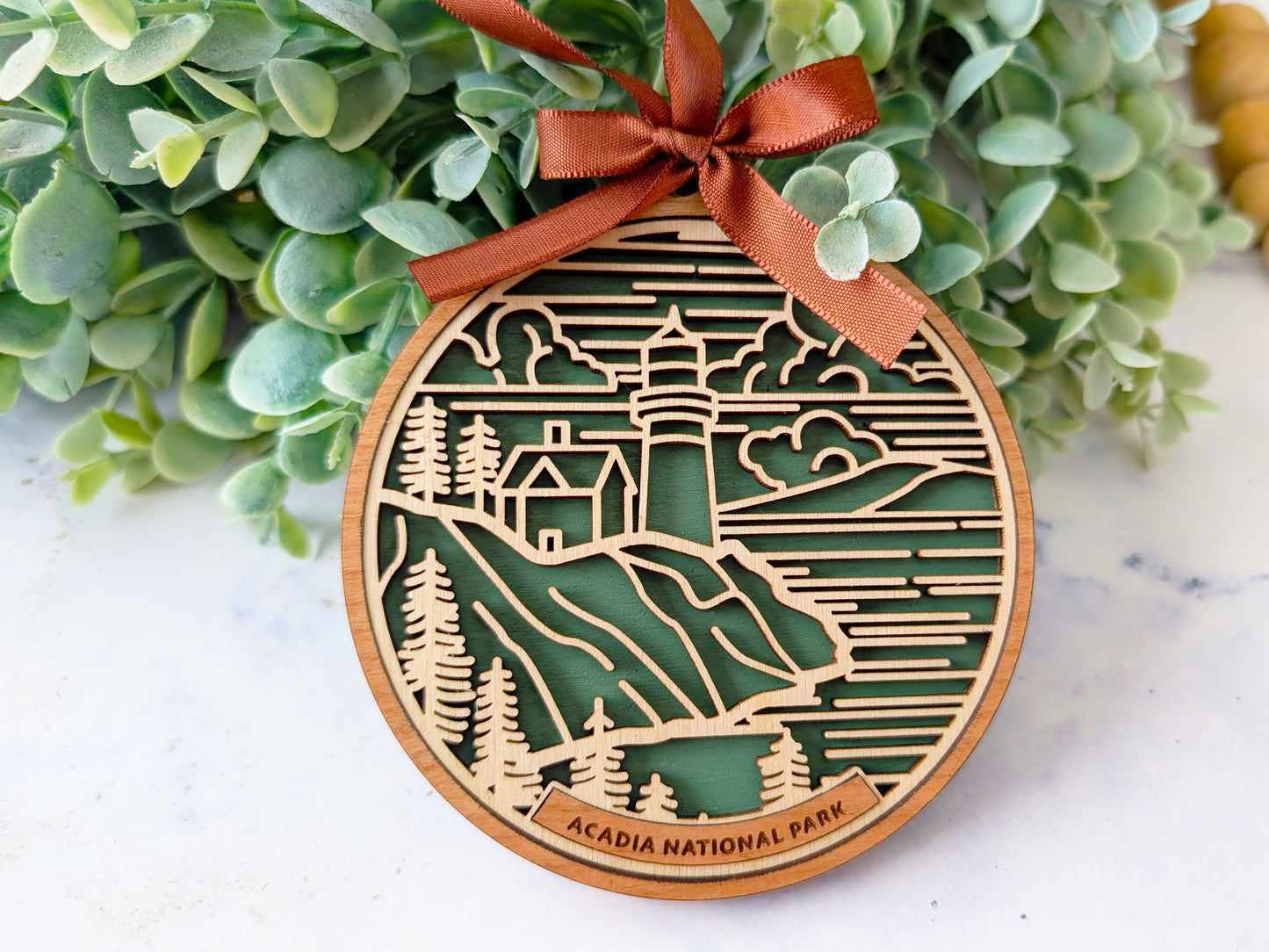 Acadia national park ornament, Acadia ornament, Acadia souvenir, national park gifts, national park ornament, gift for hiker, Christmas gift