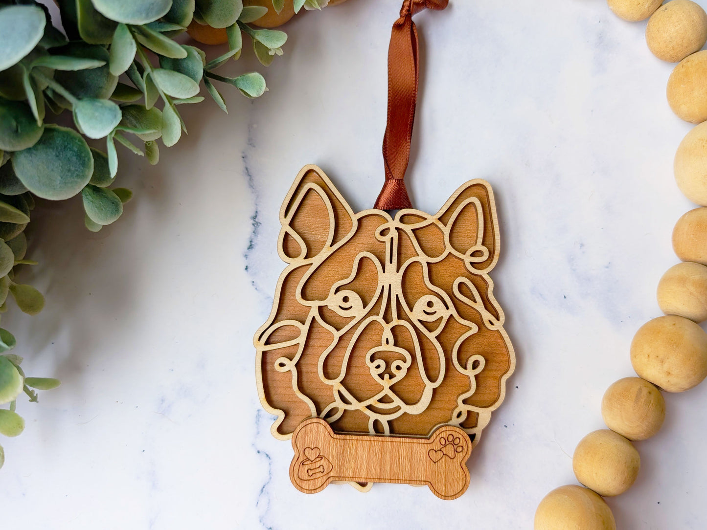 Alaskan Malamute Dog Ornament