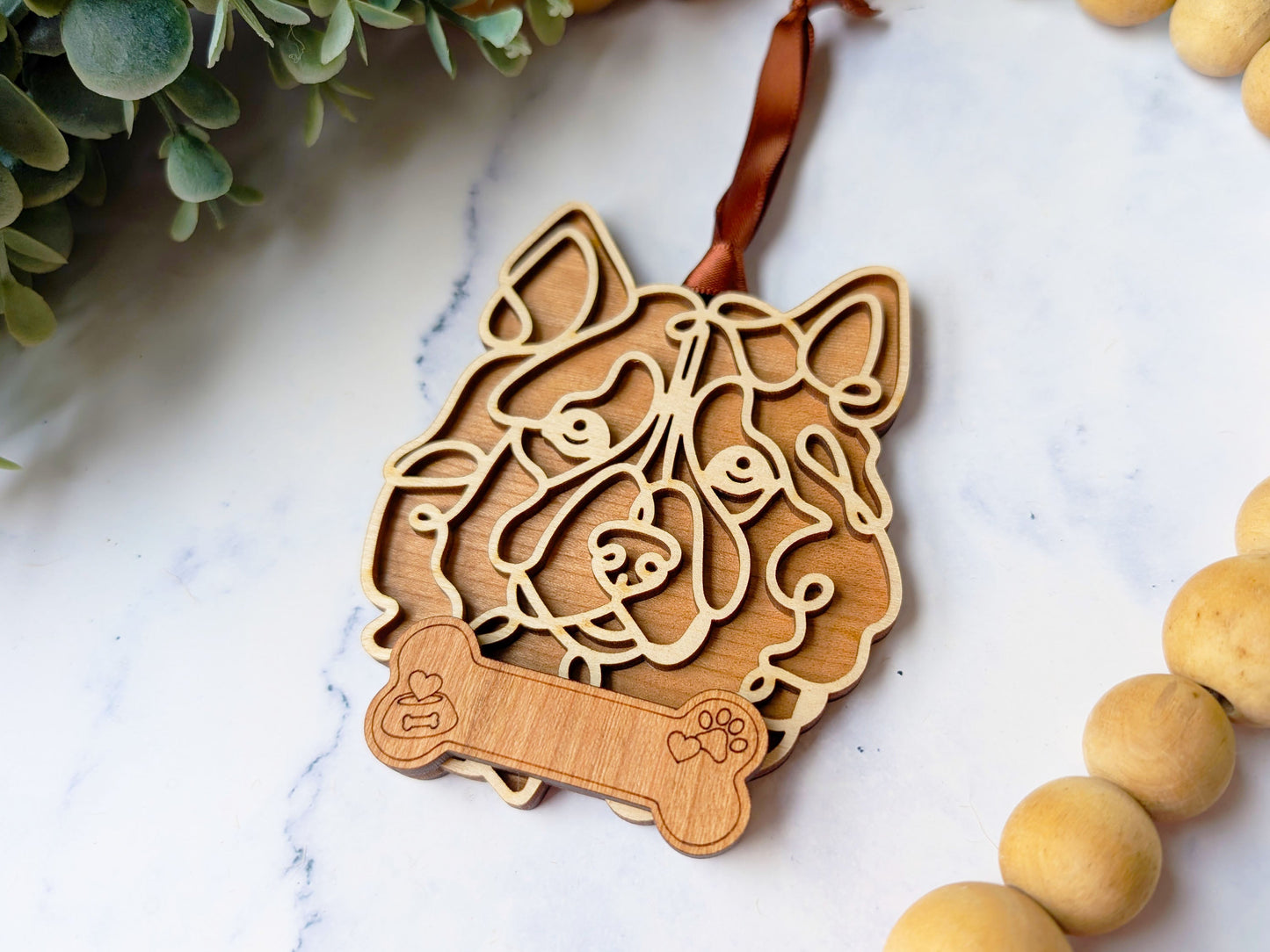 Alaskan Malamute Dog Ornament