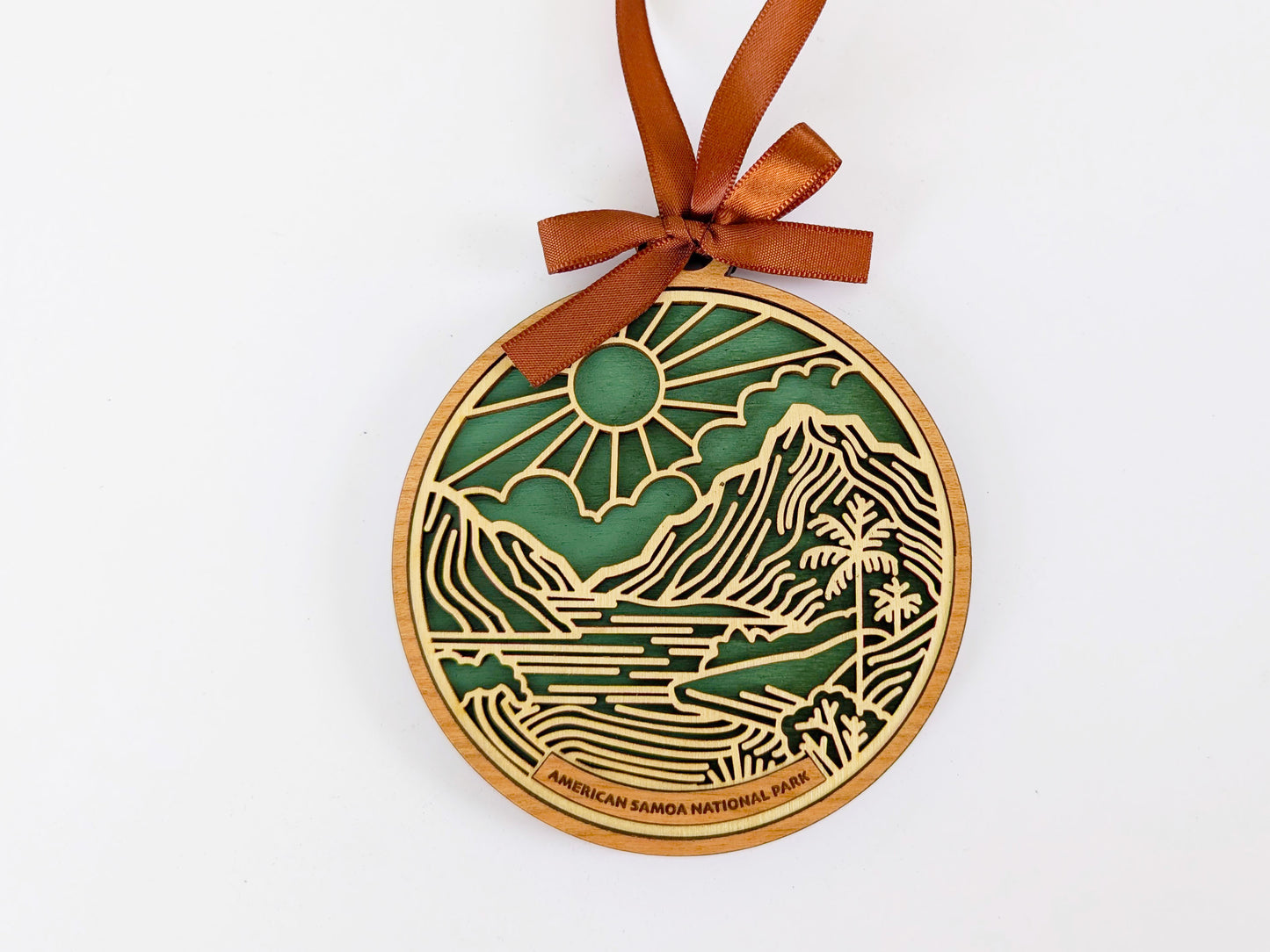 American Samoa national park ornament, American Samoa ornament, American Samoa souvenir, national park gifts, national park ornament, gift for hiker, Christmas gift