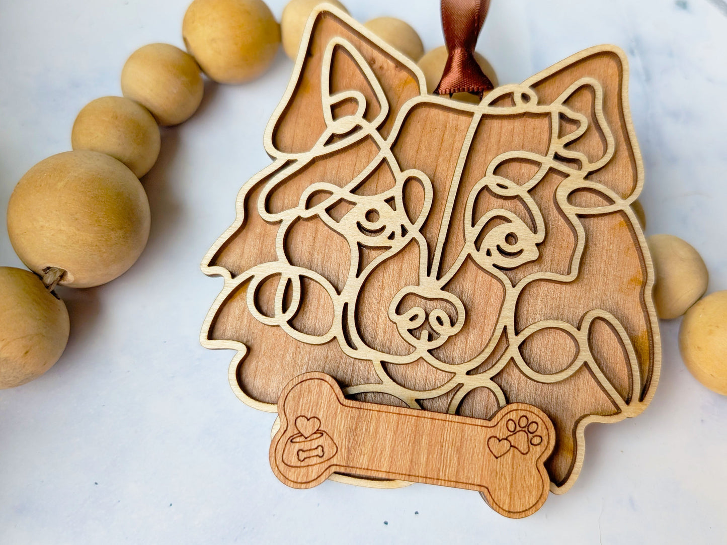 American Eskimo Dog Dog Ornament