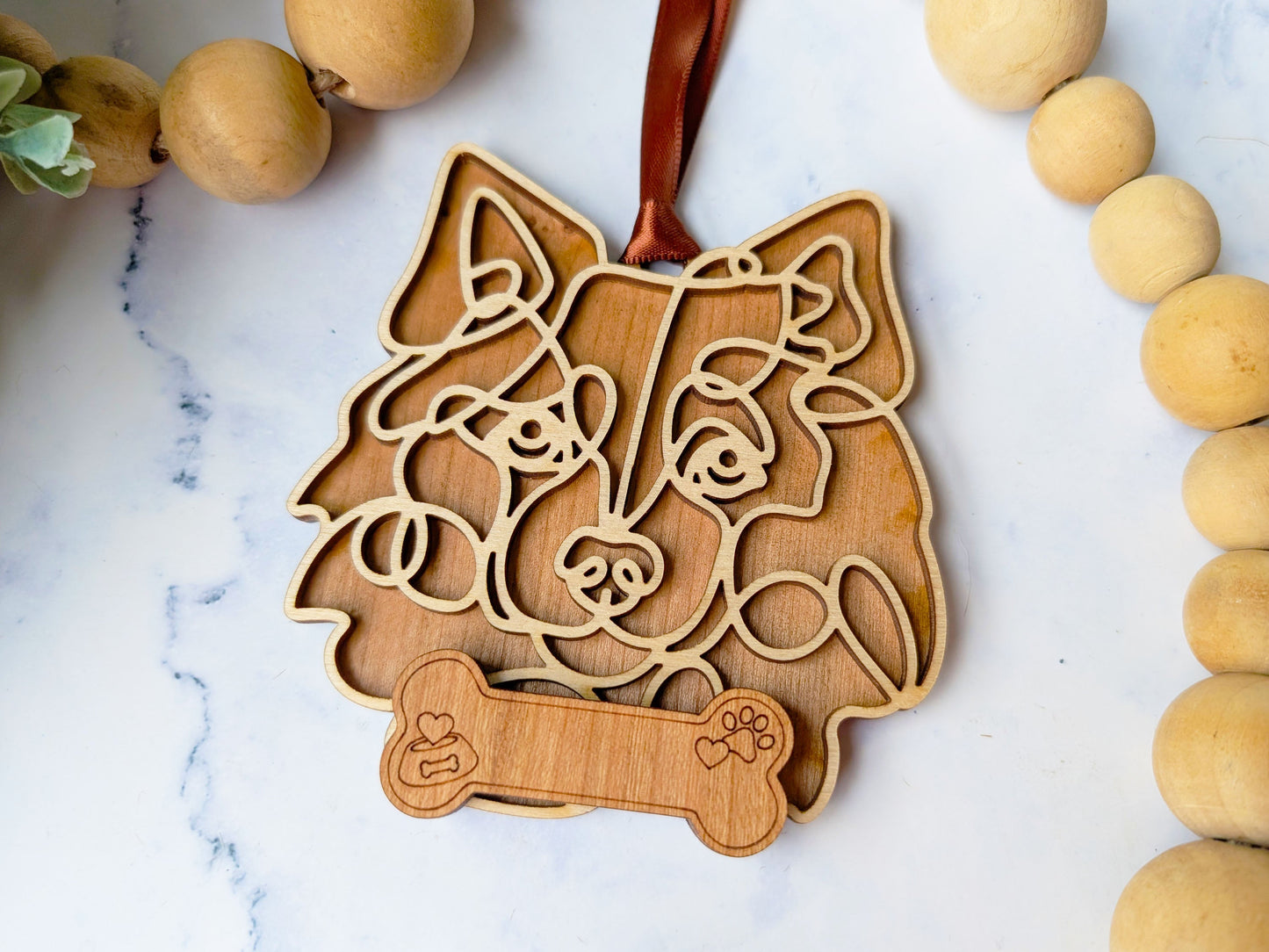 American Eskimo Dog Dog Ornament