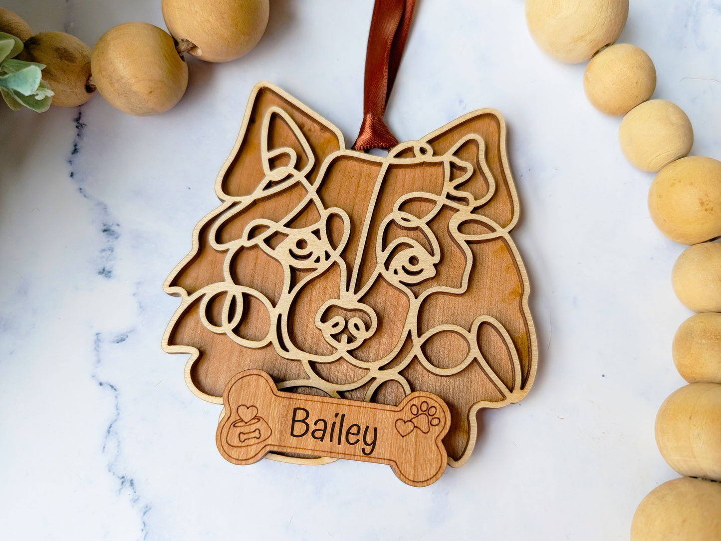 American Eskimo Dog Dog Ornament