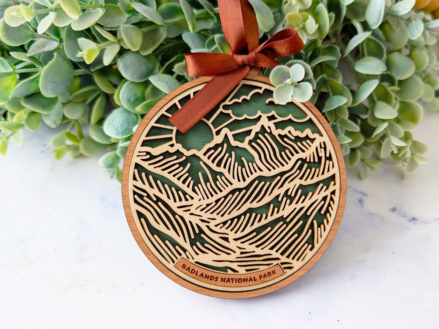 Badlands national park ornament, Badlands ornament, Badlands souvenir, national park gifts, national park ornament, gift for hiker, Christmas gift