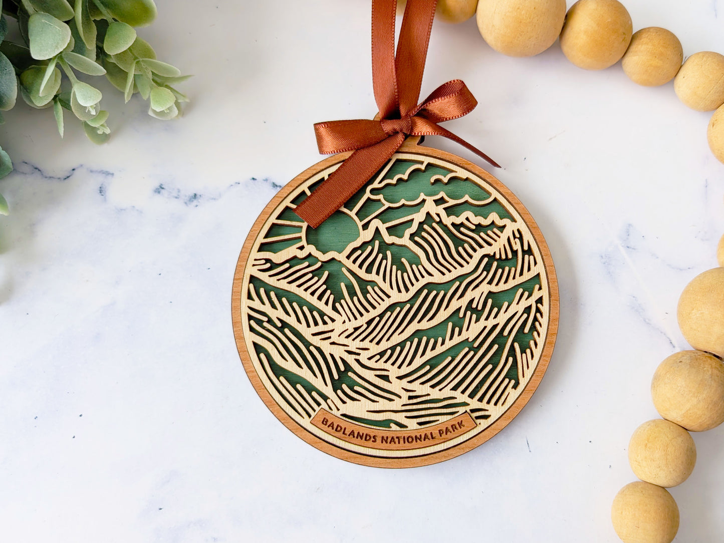 Badlands national park ornament, Badlands ornament, Badlands souvenir, national park gifts, national park ornament, gift for hiker, Christmas gift