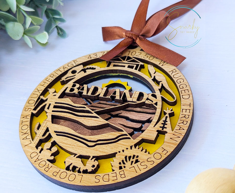 Badlands national park ornament