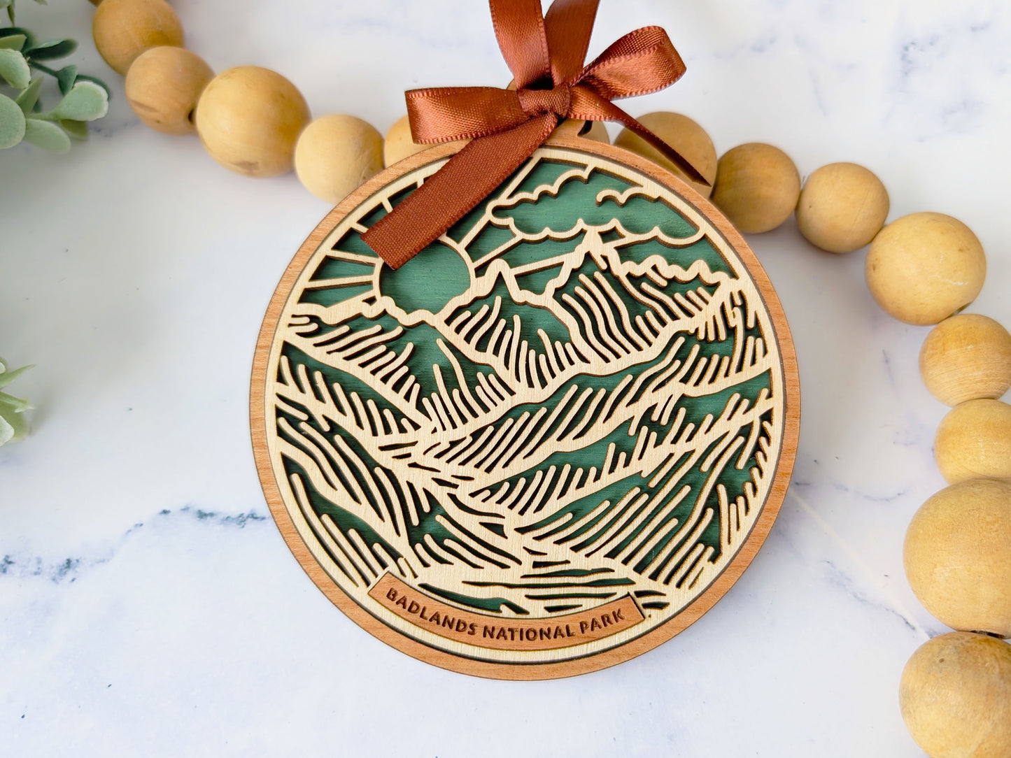 Badlands national park ornament, Badlands ornament, Badlands souvenir, national park gifts, national park ornament, gift for hiker, Christmas gift