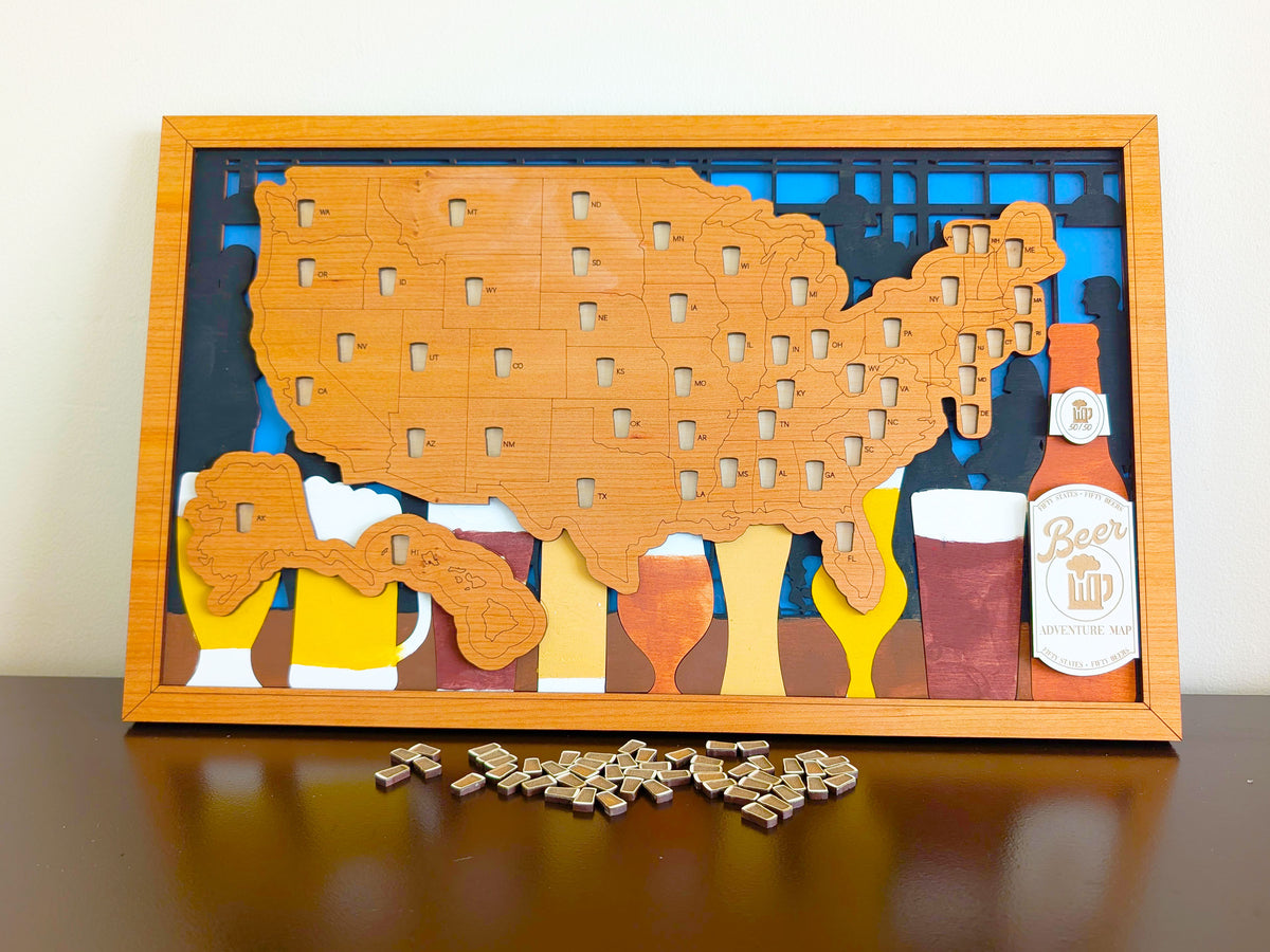 50 States of Beer Adventure Map