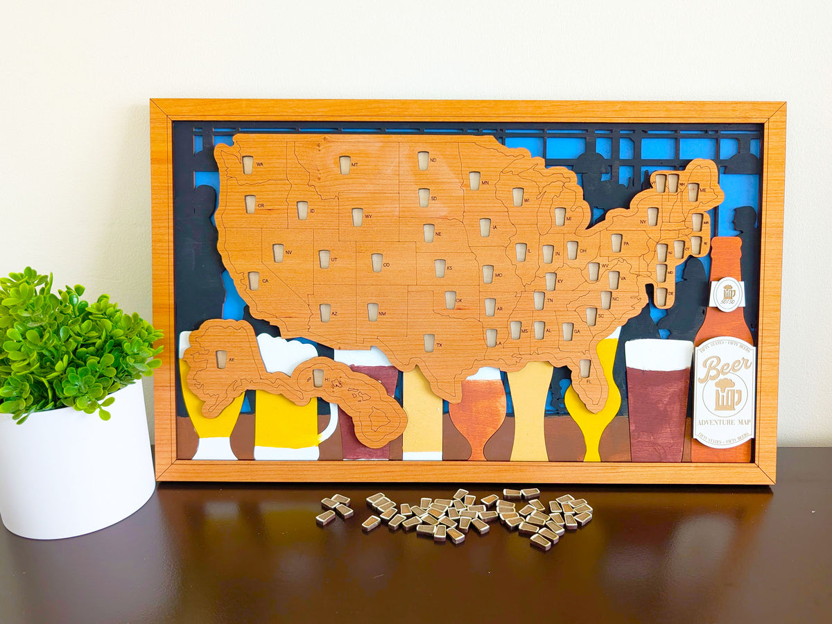 50 States of Beer Adventure Map