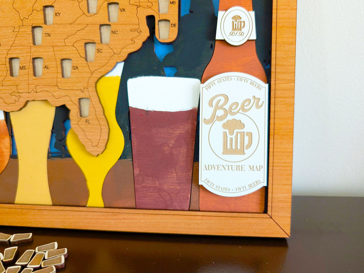 50 States of Beer Adventure Map