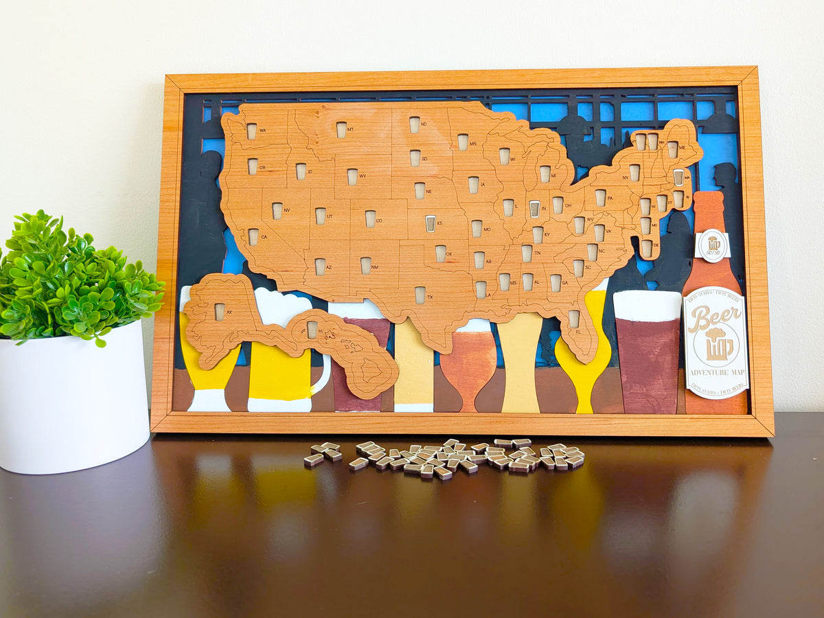 50 States of Beer Adventure Map