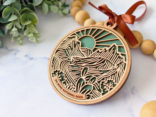 Big Bend national park ornament, Big Bend ornament, Big Bend souvenir, national park gifts, national park ornament, gift for hiker, Christmas gift