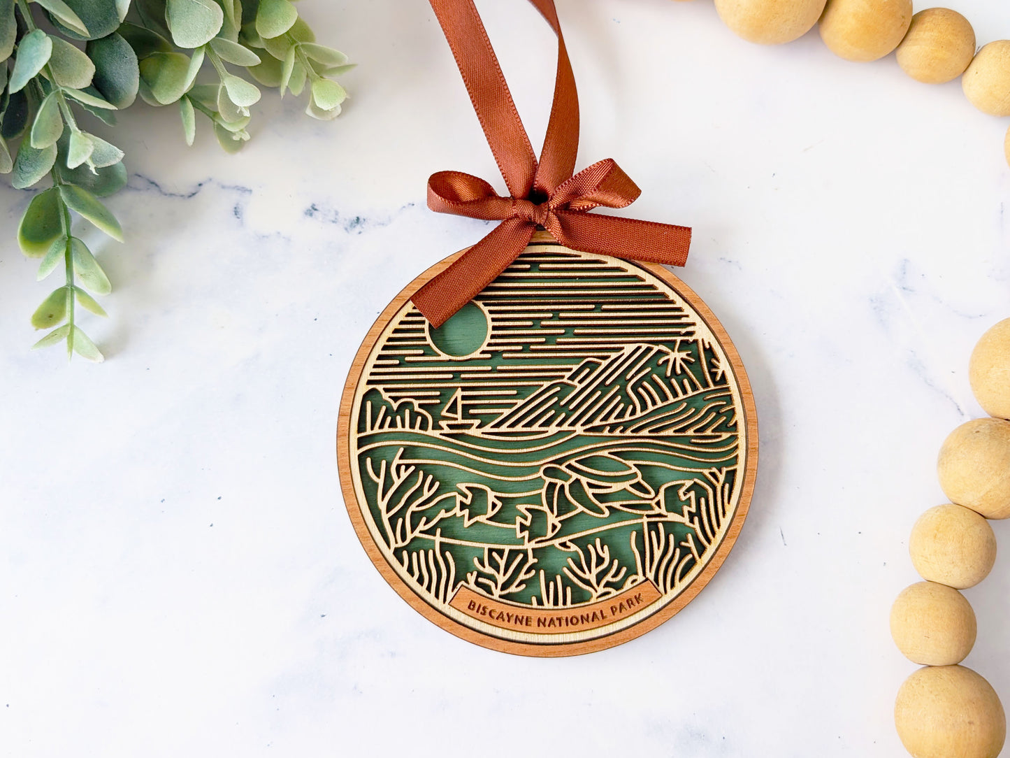 Biscayne national park ornament, Biscayne ornament, Biscayne souvenir, national park gifts, national park ornament, gift for hiker, Christmas gift