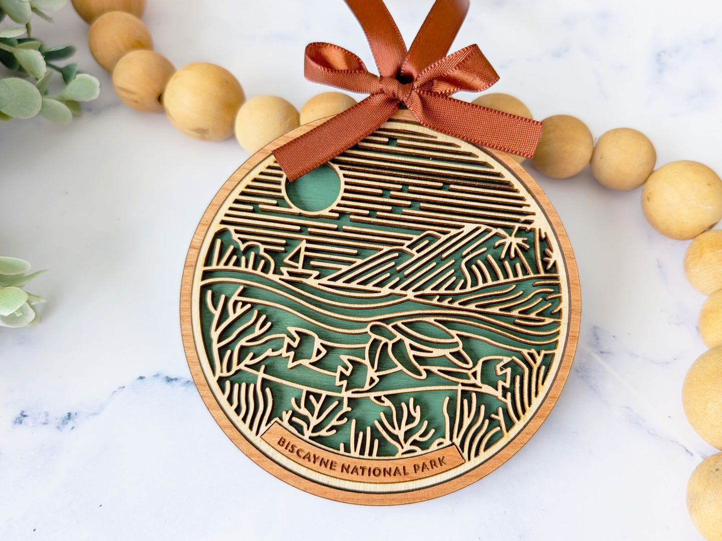 Biscayne national park ornament, Biscayne ornament, Biscayne souvenir, national park gifts, national park ornament, gift for hiker, Christmas gift