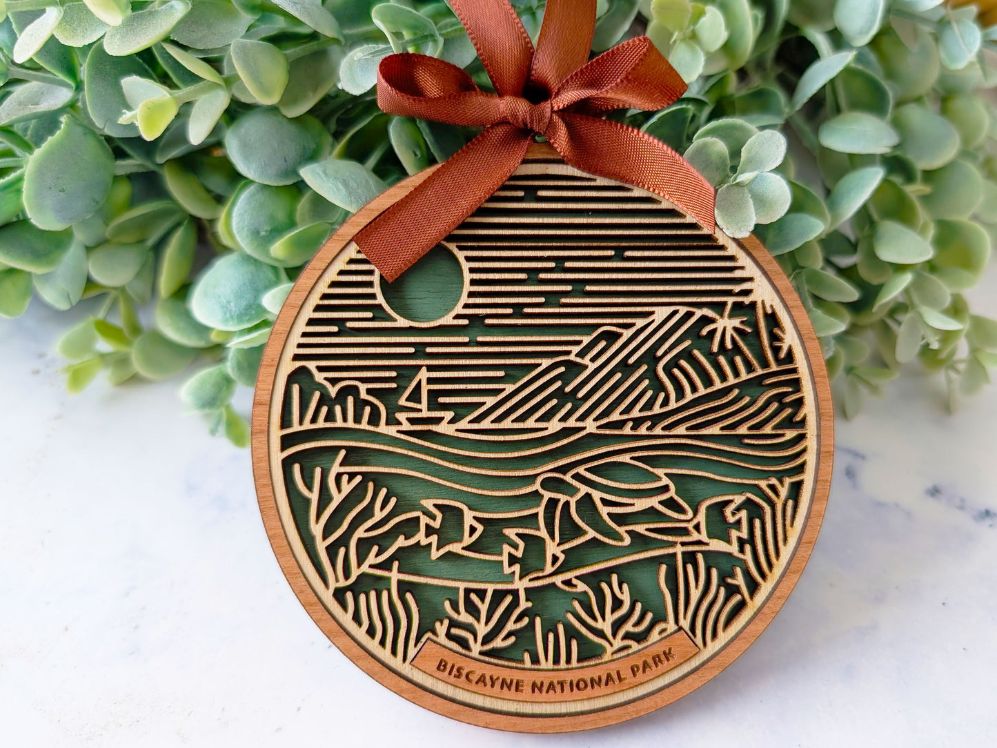 Biscayne national park ornament, Biscayne ornament, Biscayne souvenir, national park gifts, national park ornament, gift for hiker, Christmas gift