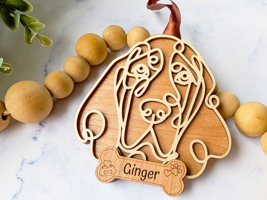 Bloodhound Dog Ornament