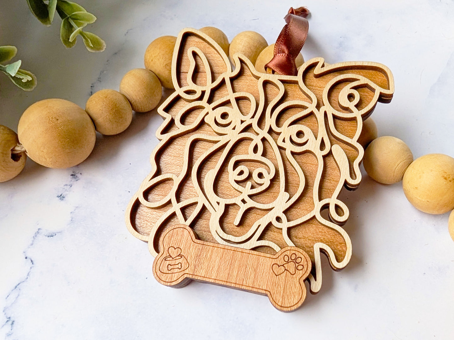 Border Collie Dog Ornament