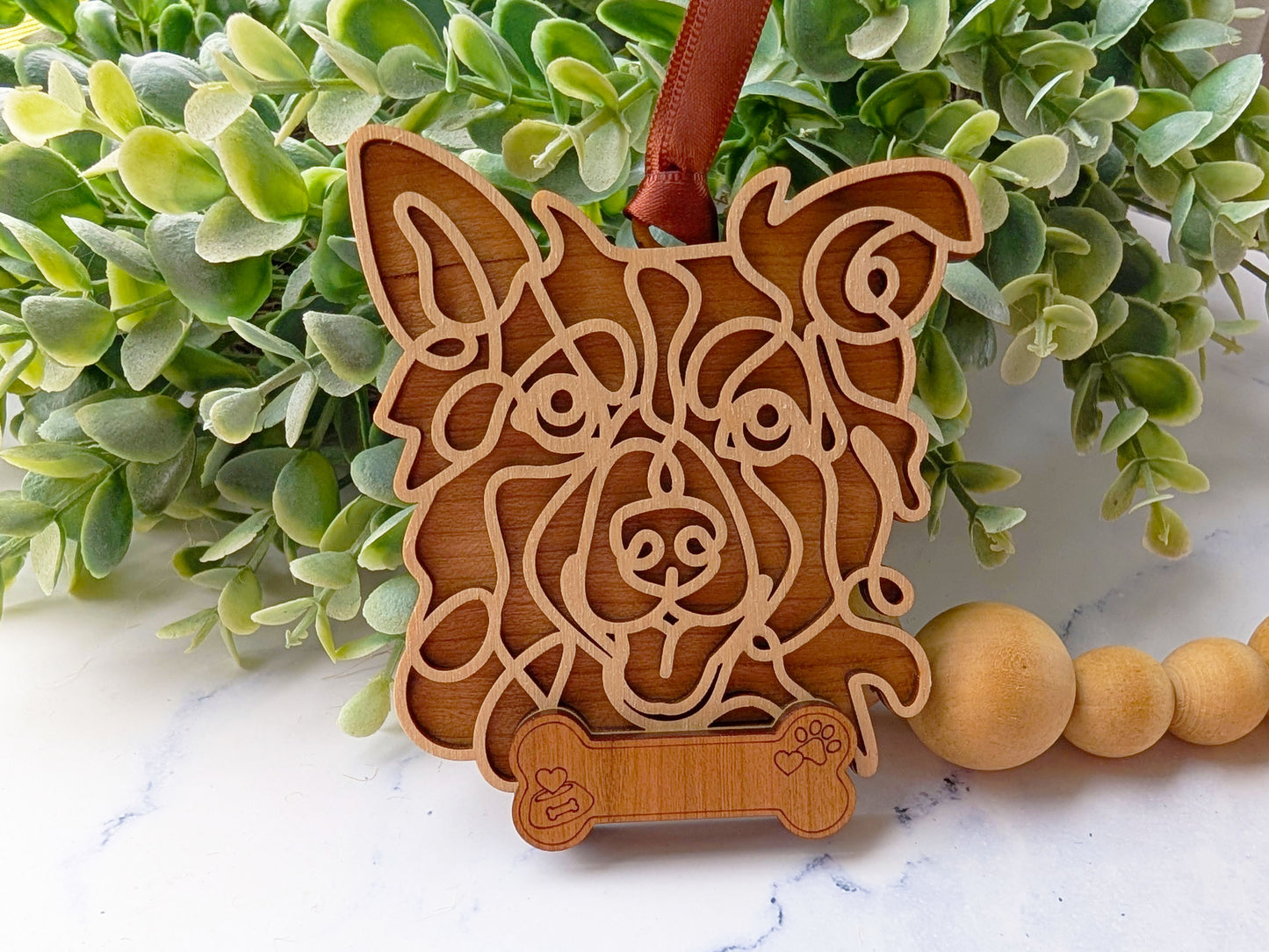 Border Collie Dog Ornament