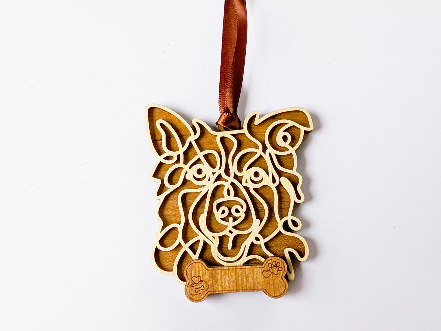 Border Collie Dog Ornament