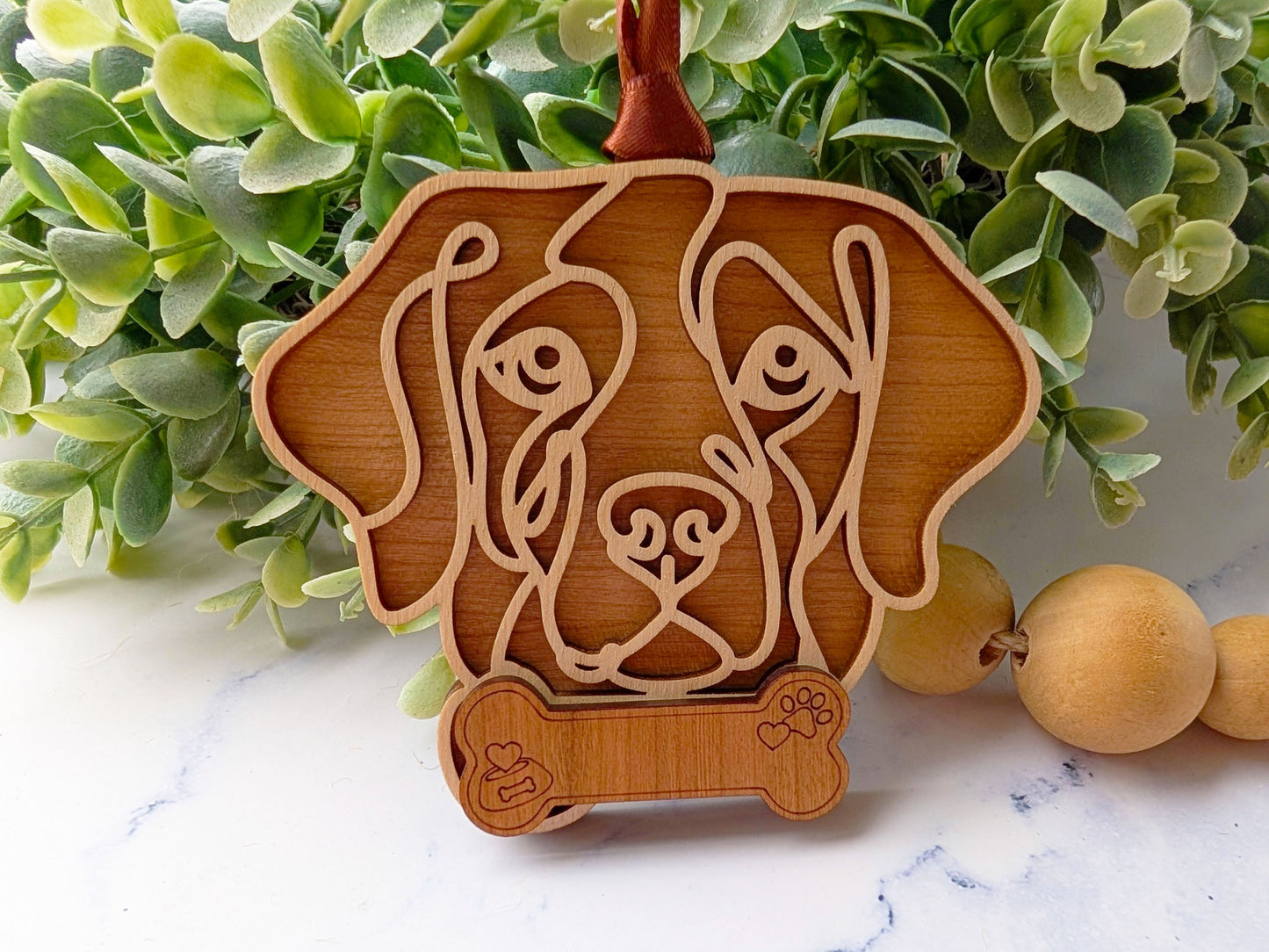 Brittany Spaniel Dog Ornament