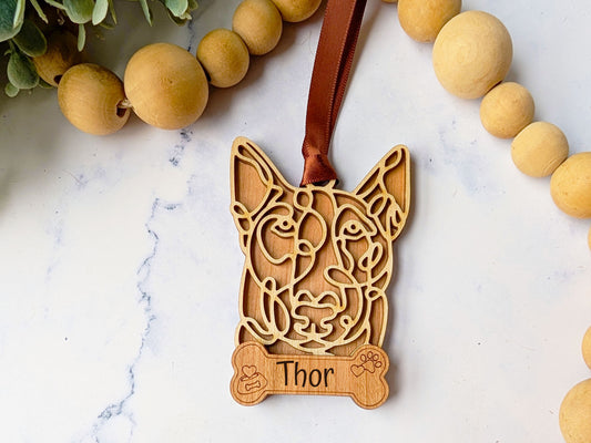 Bull Terrier Dog Ornament