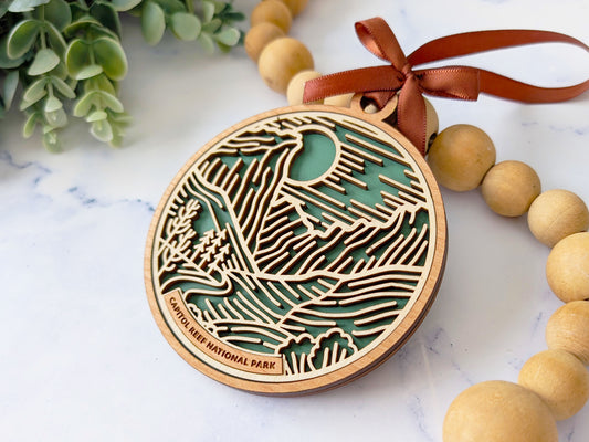 Capitol Reef national park ornament, Capitol Reef ornament, Capitol Reef souvenir, national park gifts, national park ornament, gift for hiker, Christmas gift