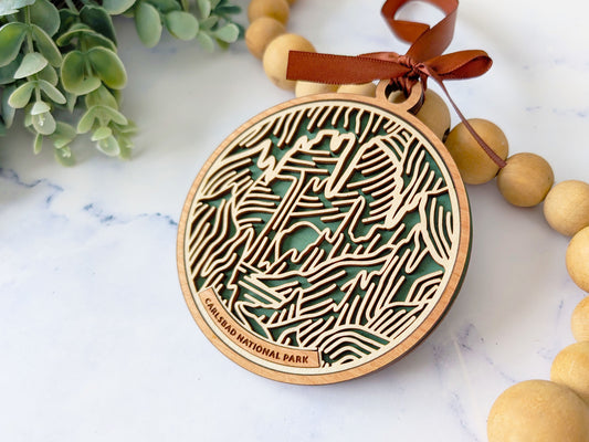 Carlsbad national park ornament, Carlsbad ornament, Carlsbad souvenir, national park gifts, national park ornament, gift for hiker, Christmas gift