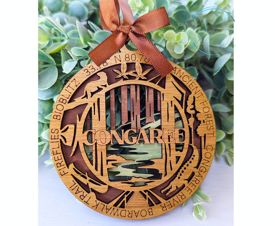 Congaree national park ornament, Congaree ornament, Congaree souvenir, national park gifts, national park ornament, gift for hiker