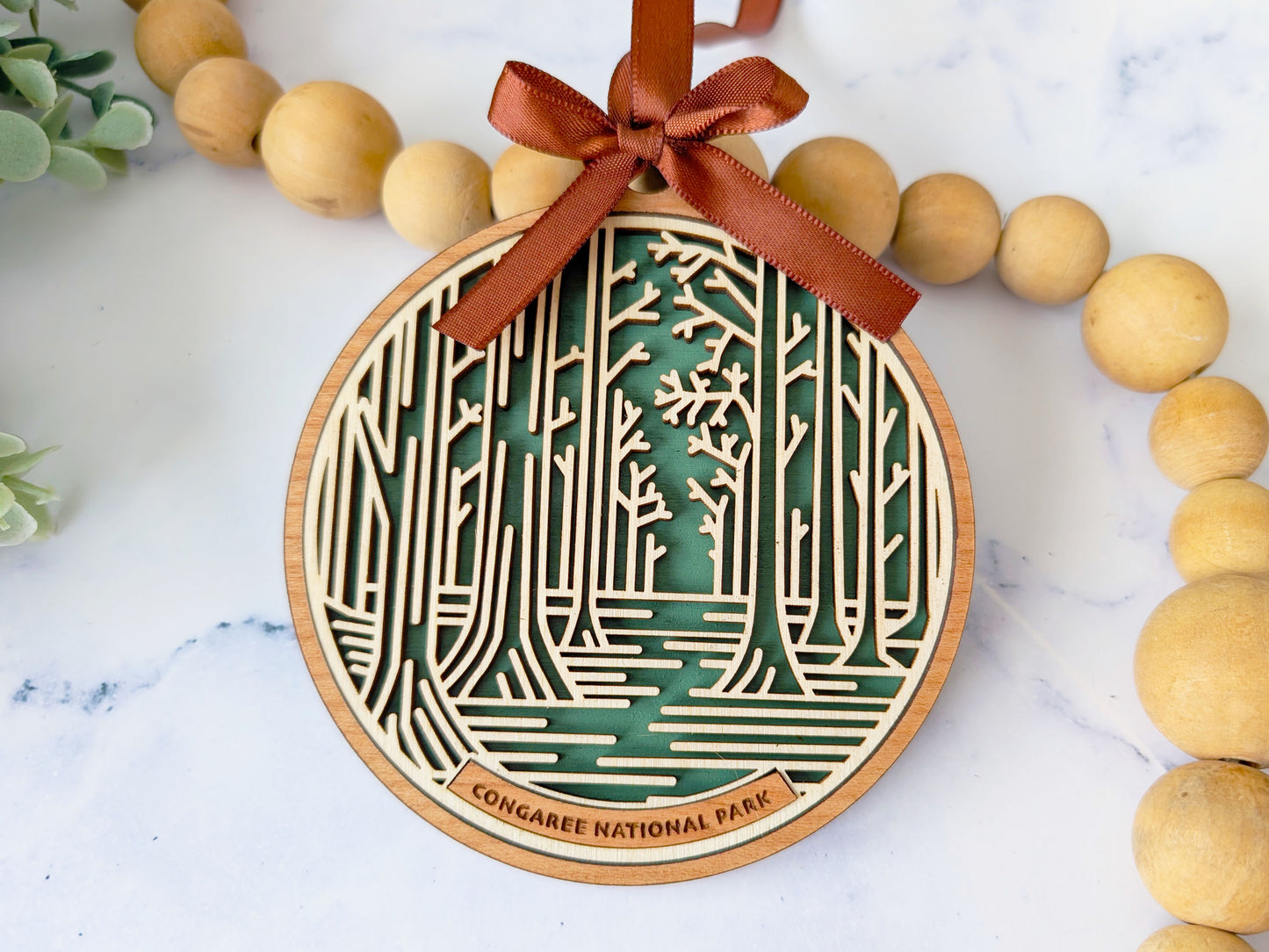 Congaree national park ornament, Congaree ornament, Congaree souvenir, national park gifts, national park ornament, gift for hiker, Christmas gift