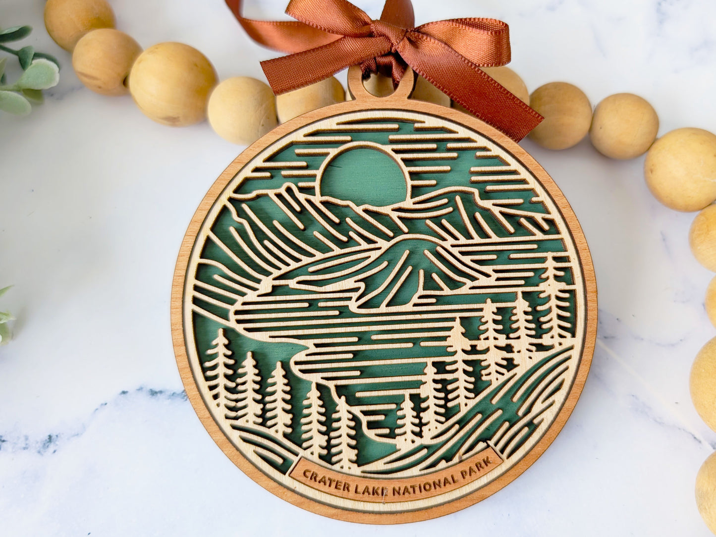 Crater Lake national park ornament, Crater Lake ornament, Crater Lake souvenir, national park gifts, national park ornament, gift for hiker, Christmas gift